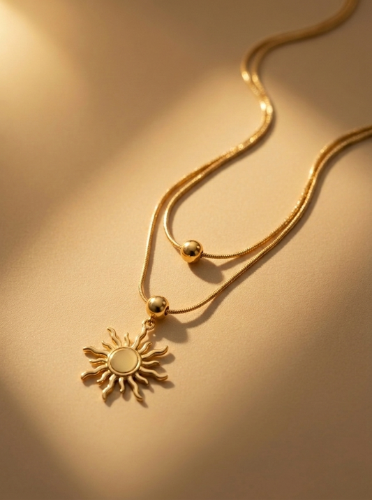 Sol Celestial Sunburst Necklace