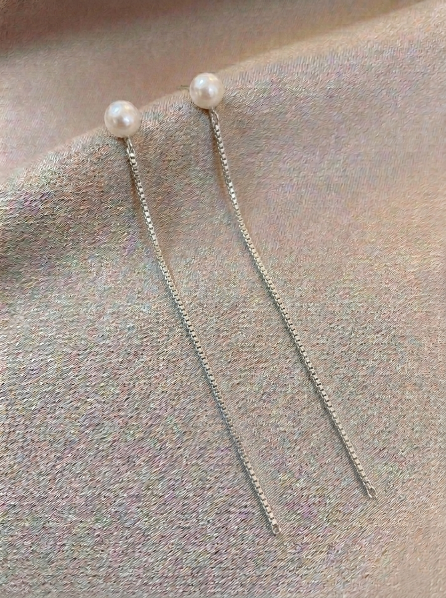Hazel Pearl Drop Studs