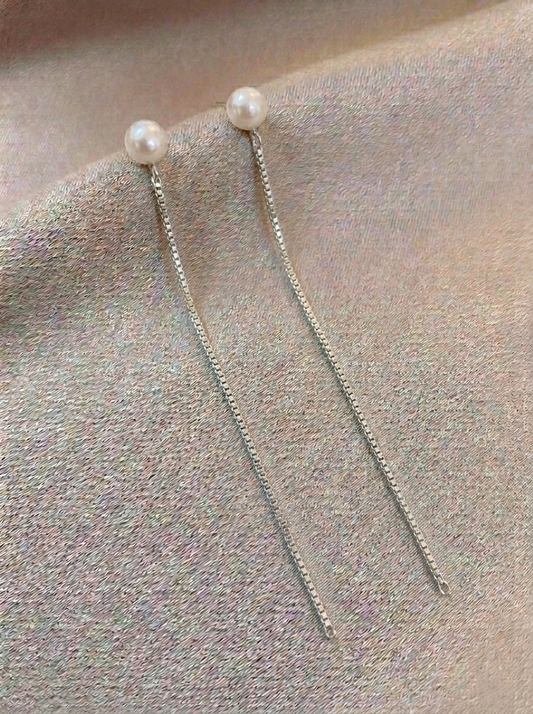 Hazel Pearl Drop Studs