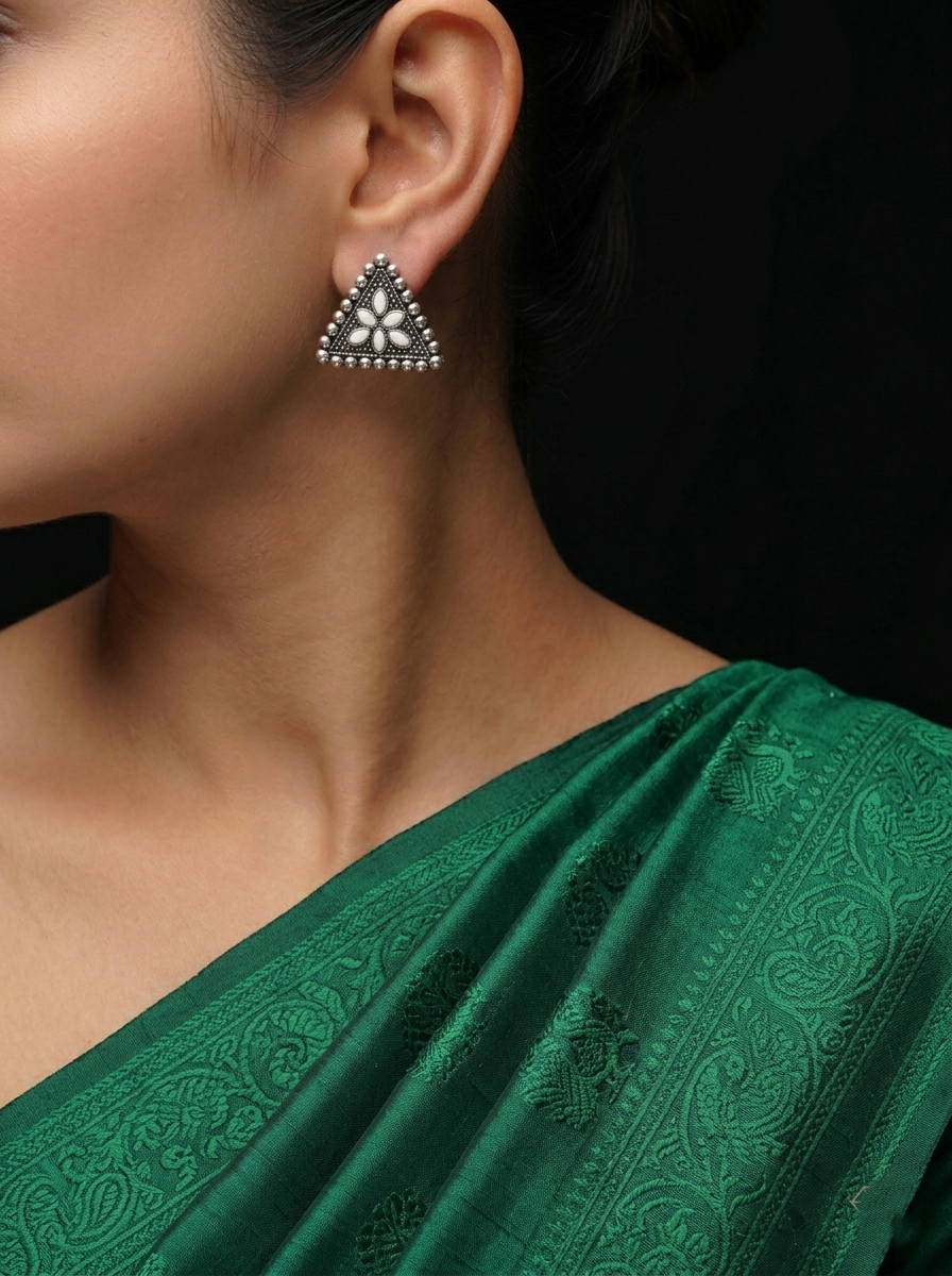 Sitar Floral Studs