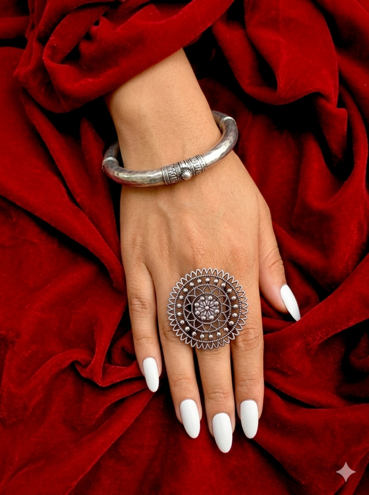 Zaira Mandala Adjustable Ring