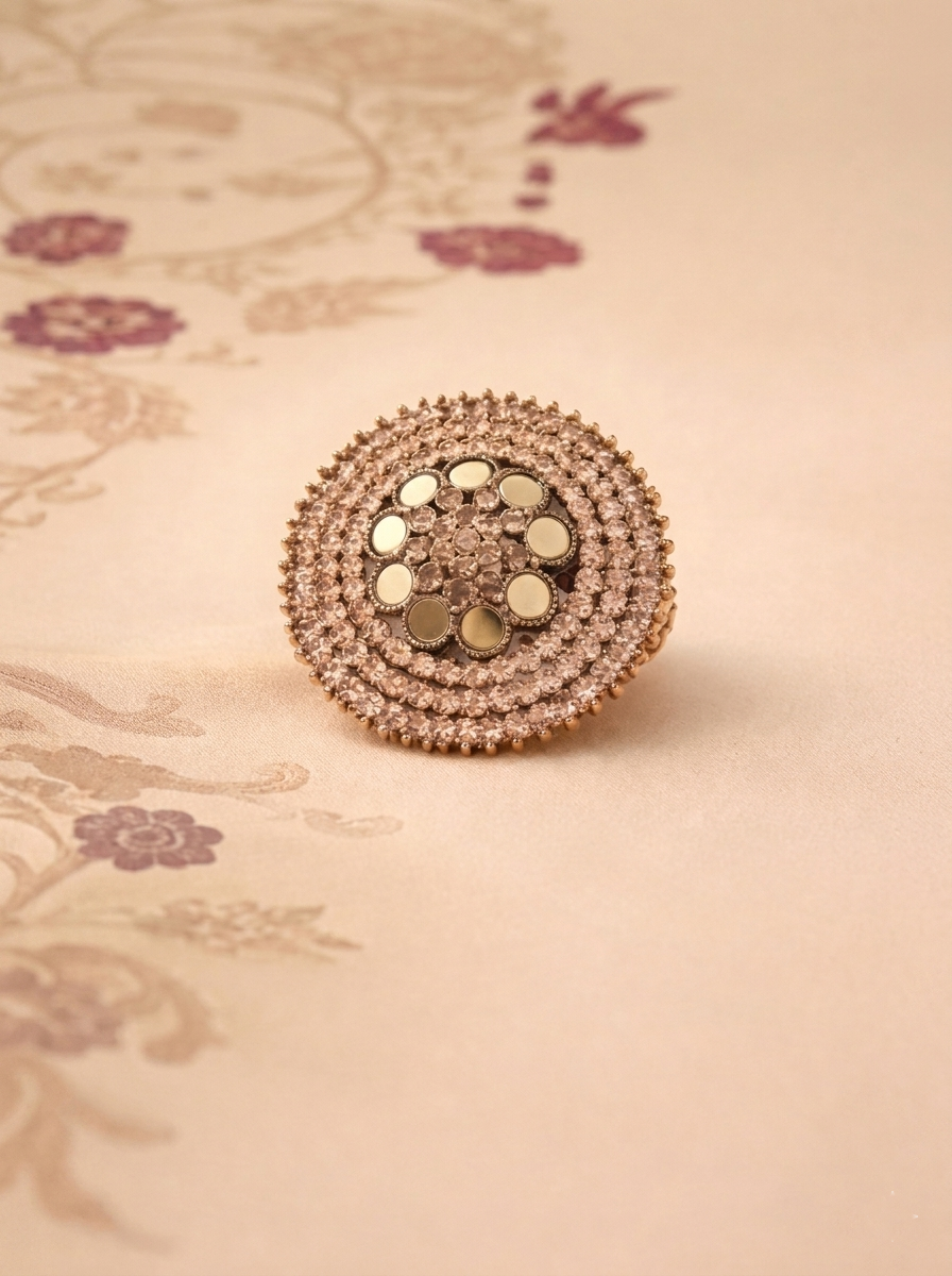 Mira Medallion Adjustable Ring