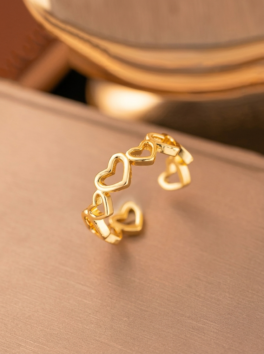 Amora Heart Adjustable Ring