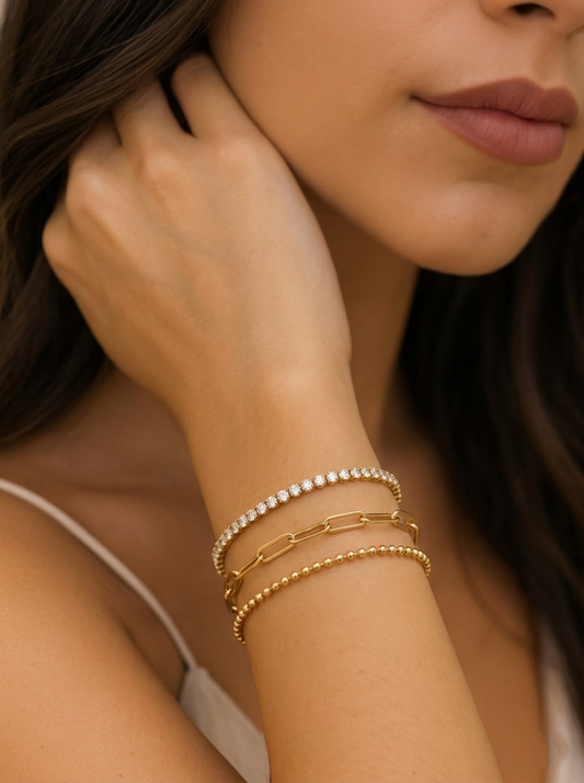 Sia Triple-Layer Glitz Bracelet
