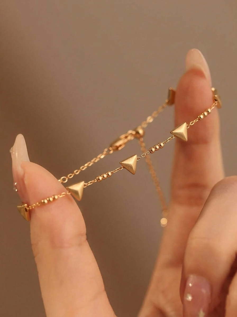 Kira Geometric Pyramid Bracelet