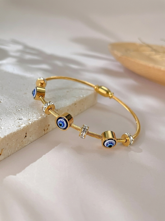 Nazar Protective Torque Bracelet