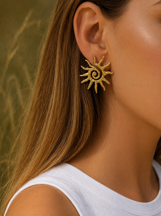 Helios Spiral Sun Studs