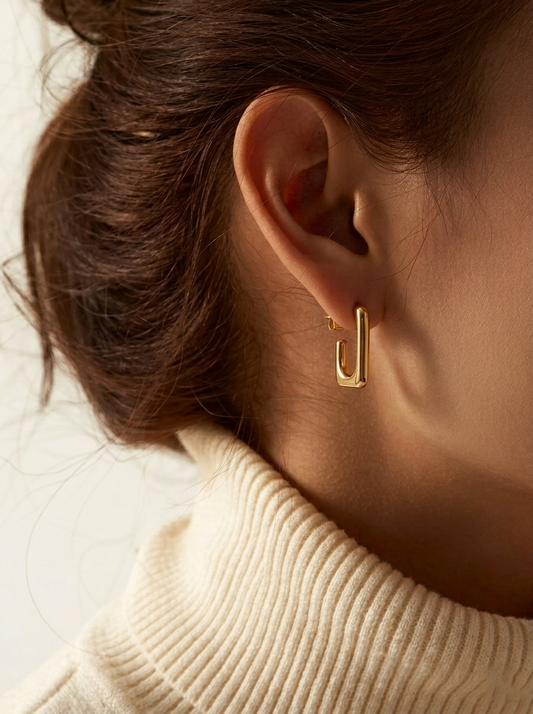 Arlo Modernist Square Hoops