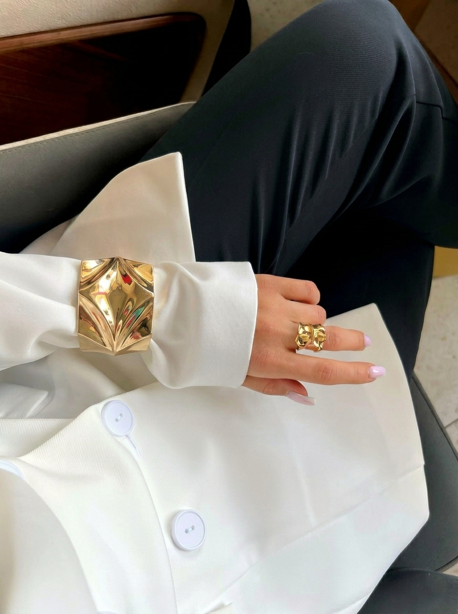 Solstice Sculptural Cuff