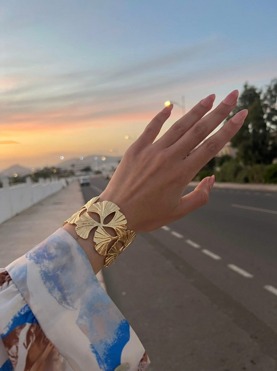 Nia Ginko Sculptural Cuff