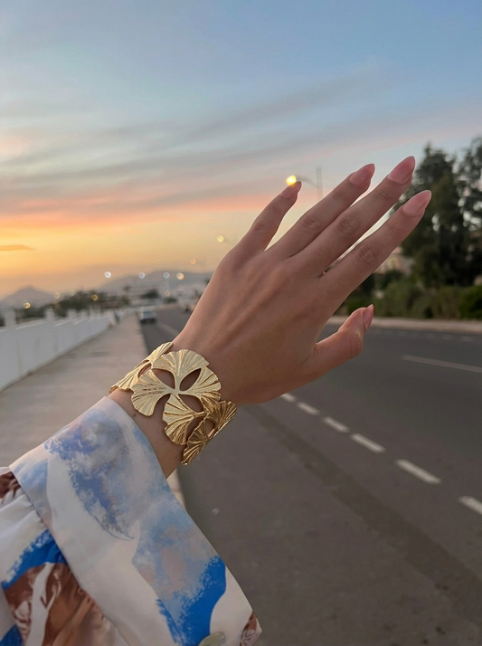 Nia Ginko Sculptural Cuff