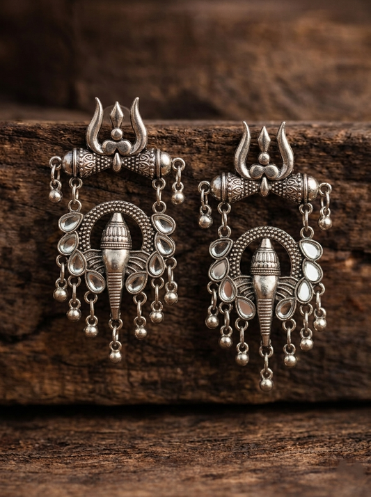 Trishul & Shankh Kundan Drops