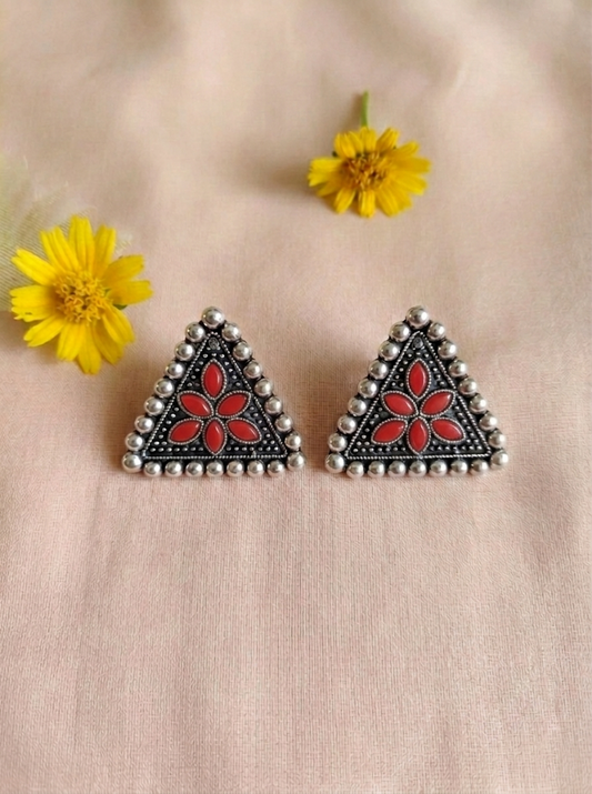 Sitar Floral Studs